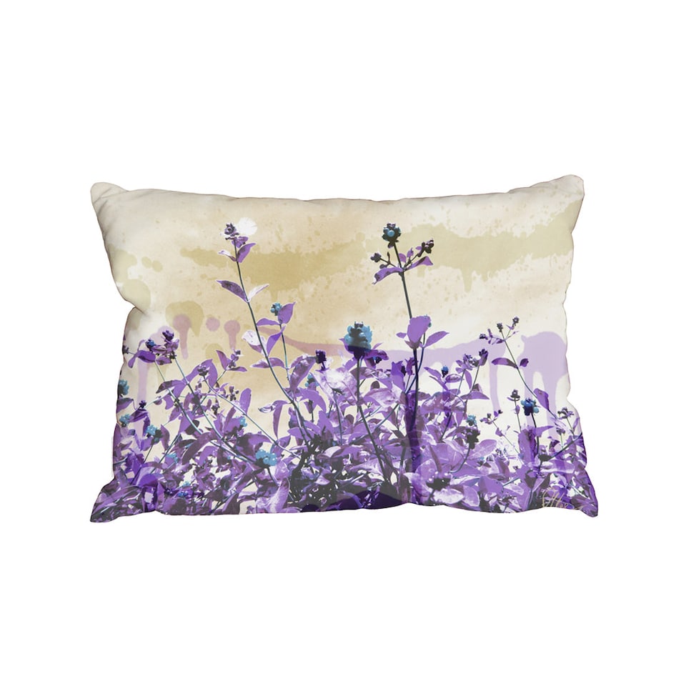 Cushions - Purple Flowers (Cushion) | Multi