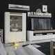 image 4 of Toronto Low Glazed 2 Door Display Cabinet with Internal Shelves (inc. Plexi Lighting)