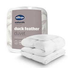 Silentnight Naturals Duck Feather 10.5 Tog Duvet White | Double