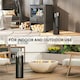 image 5 of Outsunny 4 PCS Fireplace Companion Set, Metal Fireside Companion Set, Black