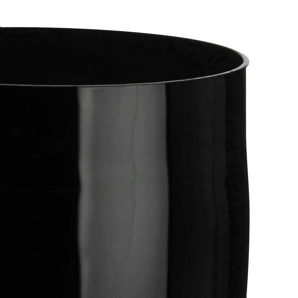 image 1 of Interiors By Premier Durable Set Of Four Hi Ball Black Glasses, Stylish Water Drinking Glass, Practical Build High Ball Glass