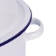 image 2 of Argon Tableware White Round Enamel Roaster - 30cm - Blue