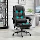 image 2 of Vinsetto PU Massage Office Chair Height Adjustable Computer Chair Black