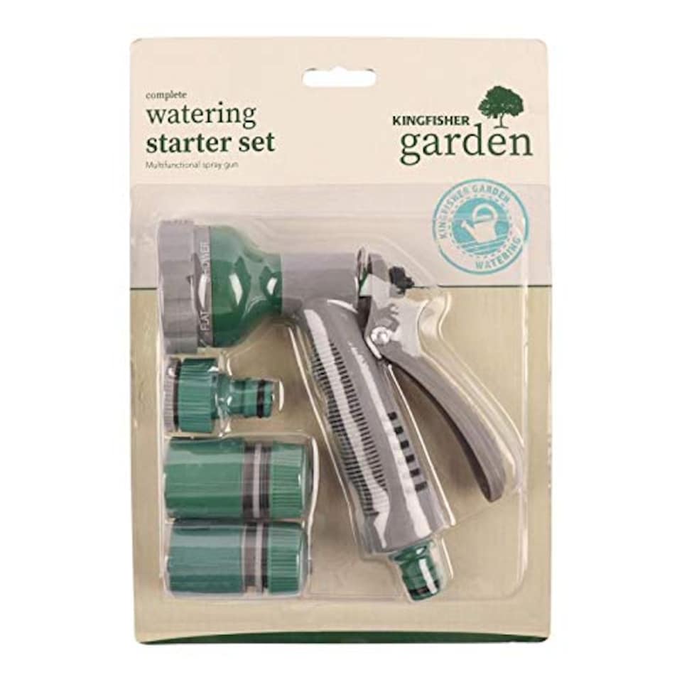 image 1 of 6 Pattern Garden Hose Pipe Spray Set with Fittings | Green | Green