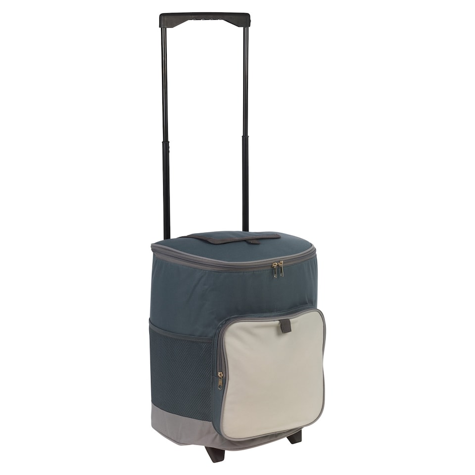 image 1 of 28L Insulated Large Cooler Bag Trolley Cart | Grey | 1