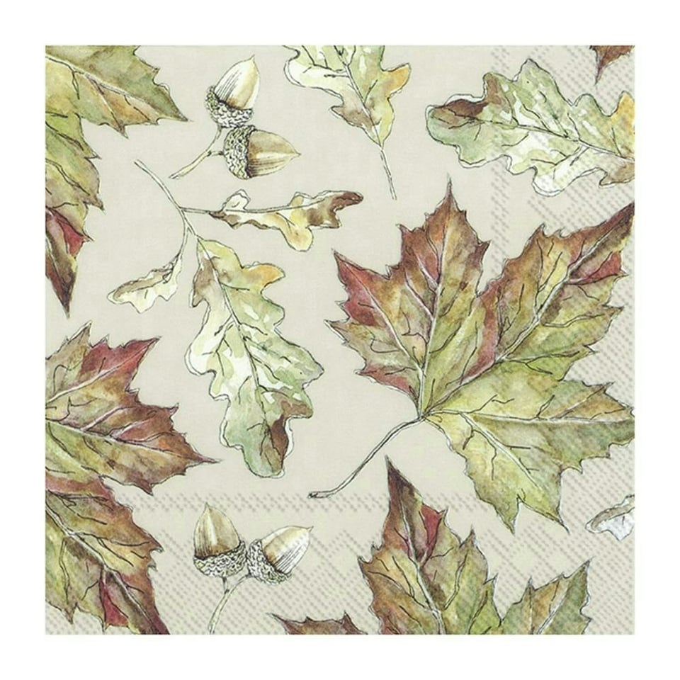 IHR Lunch Napkins It'S Autumn Cream 33cm 3ply 20 Pack
