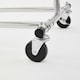 image 4 of Heavy Duty Chrome Clothes Rail Adjustable Width Height with Shelf Locking Wheels Chrome | One Size