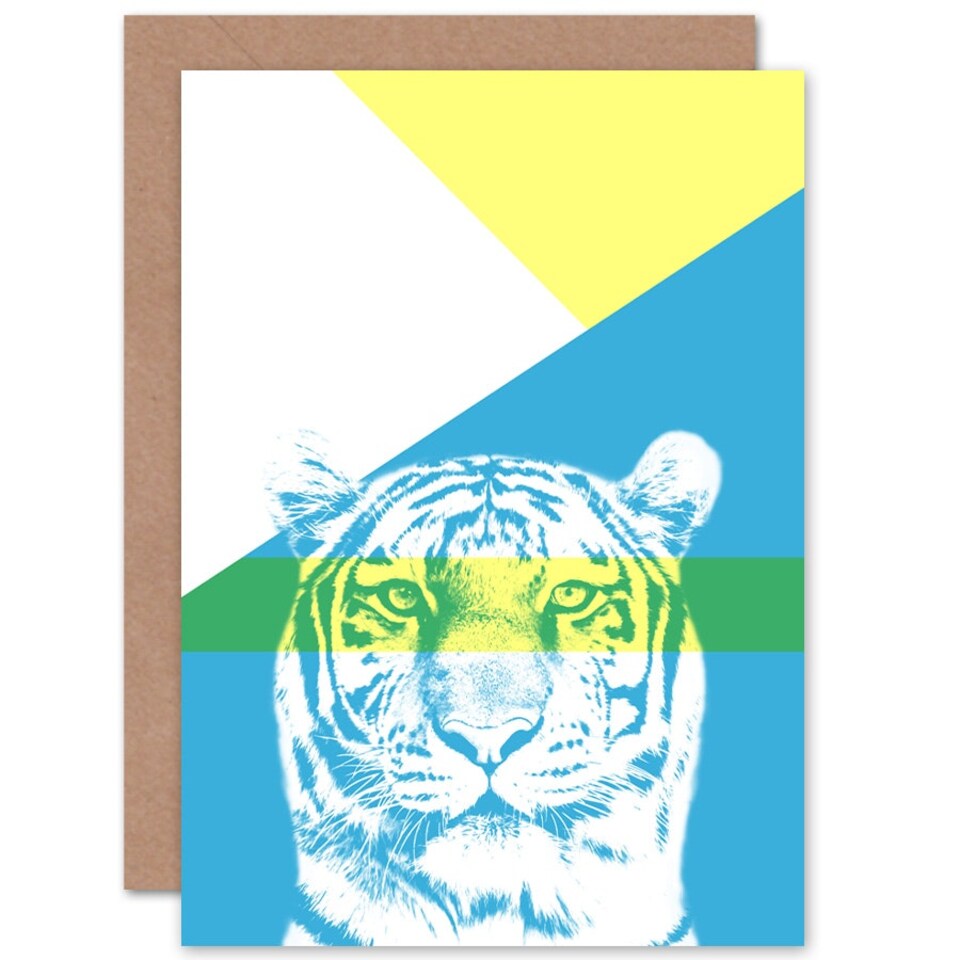 image 1 of Bold Animals Tiger Art Blank Just to Say Card