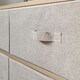 image 4 of OHS Brooklyn 6 Drawer Home Storage Fabric Display Cabinet With Hanging Rail Brown | Beige