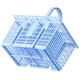image 6 of SPARES2GO Cutlery Basket Cage for Hisense Dishwasher (Blue, 220 x 208 x 160mm)