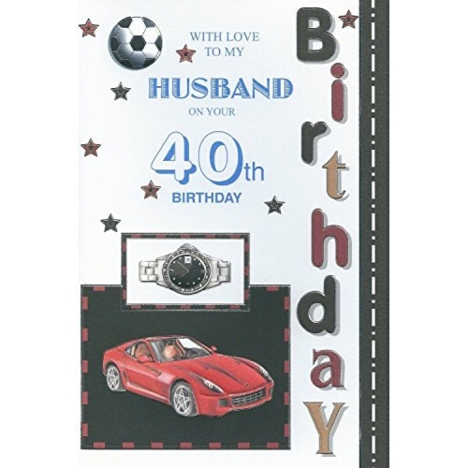 image 1 of With Love To My Husband On Your 40th Birthday card
