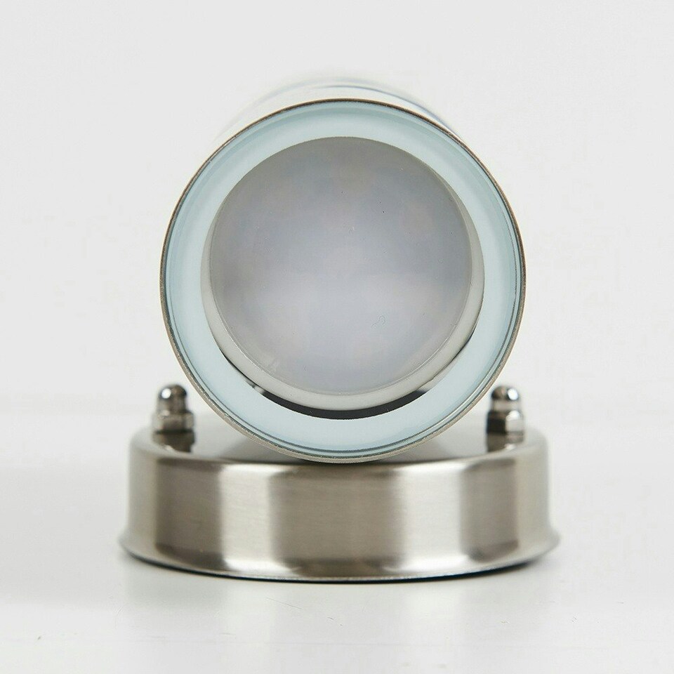 image 1 of ValueLights Modern IP44 Rated Stainless Steel Outdoor Garden Up Down Security Wall Light