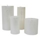 image 2 of Libra Rustica Pillar Candle - Paraffin - L7 x W7 x H19 cm - Pearl/White White