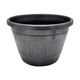 image 1 of Garden Essentials Barrel Planter Black 10inch Black