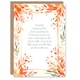 image 1 of Behold Stand at Door and Knock Orange Floral Bible Christian Birthday Card