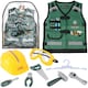 image 1 of Construction Role Play Costume Realistic Builder Vest Costume Set