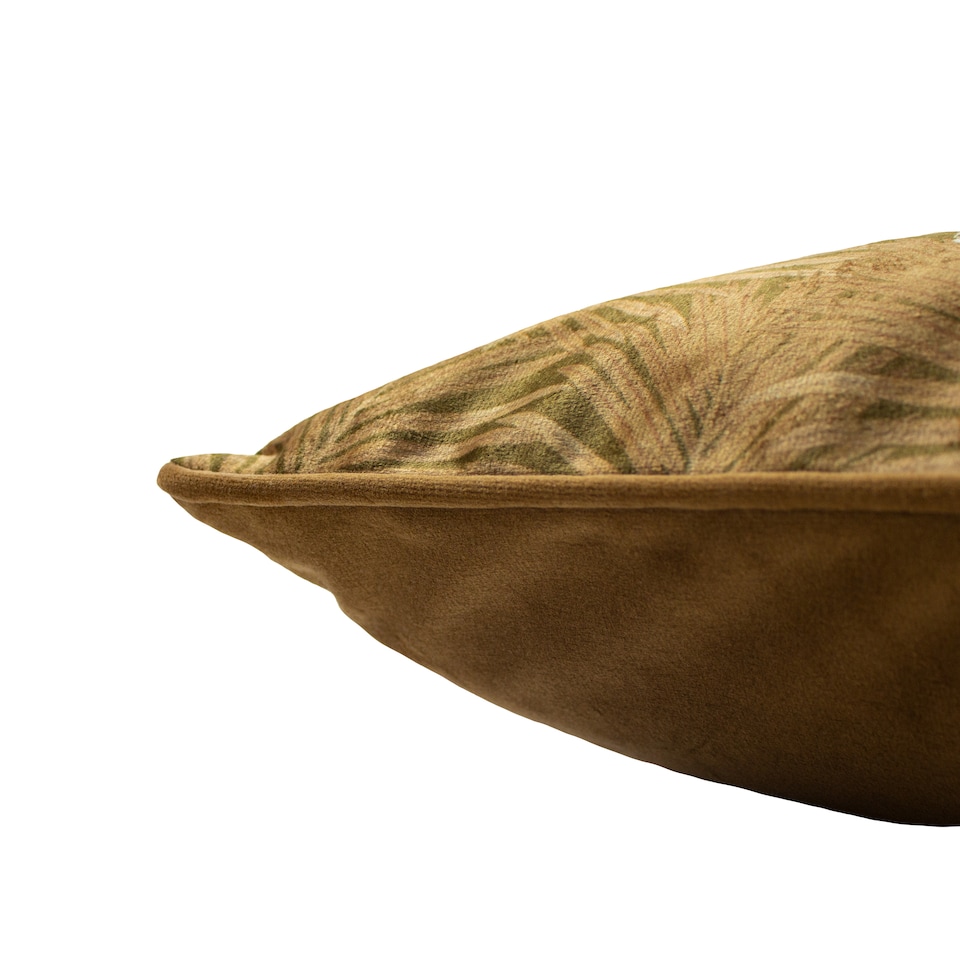 image 1 of Paoletti Cheetah Forest Velvet Cushion, Gold, 30 x 50cm