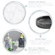 image 2 of Argon Tableware 2 Piece Marble Wine Bottle Coaster & Cooler Set - Black Multi