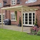 image 1 of Wall Mounted Box Pergola - L360 x W360 x H270 cm - Light Green