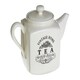 image 2 of Interiors By Premier Stylish Vintage Home Big Cream Square Teapot, Vintage Design Cream Teapot, Sleek Modern Design Teapot