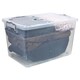 image 2 of URBNLIVING Clear Plastic Storage Box With Lid | Clear | 70 Litre - 2 Boxes