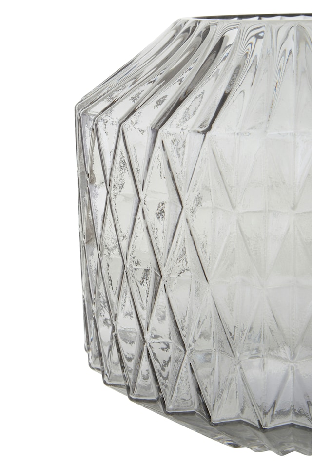 image 1 of Brice Large Grey Glass Vase | Grey