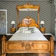 image 2 of The Chateau By Angel Strawbridge Nouveau Heron Wallpaper - Navy/Grey/Brown - 32.1ft x 21in | Blue