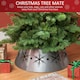 image 4 of HOMCOM Christmas Tree Base Cover with Hollow Snowflake Patterns Xmas Decoration