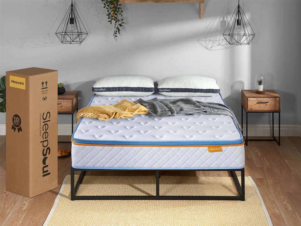 image 1 of Sleepsoul Heaven 2000 Pocket Gel Hybrid Mattress King | White | King