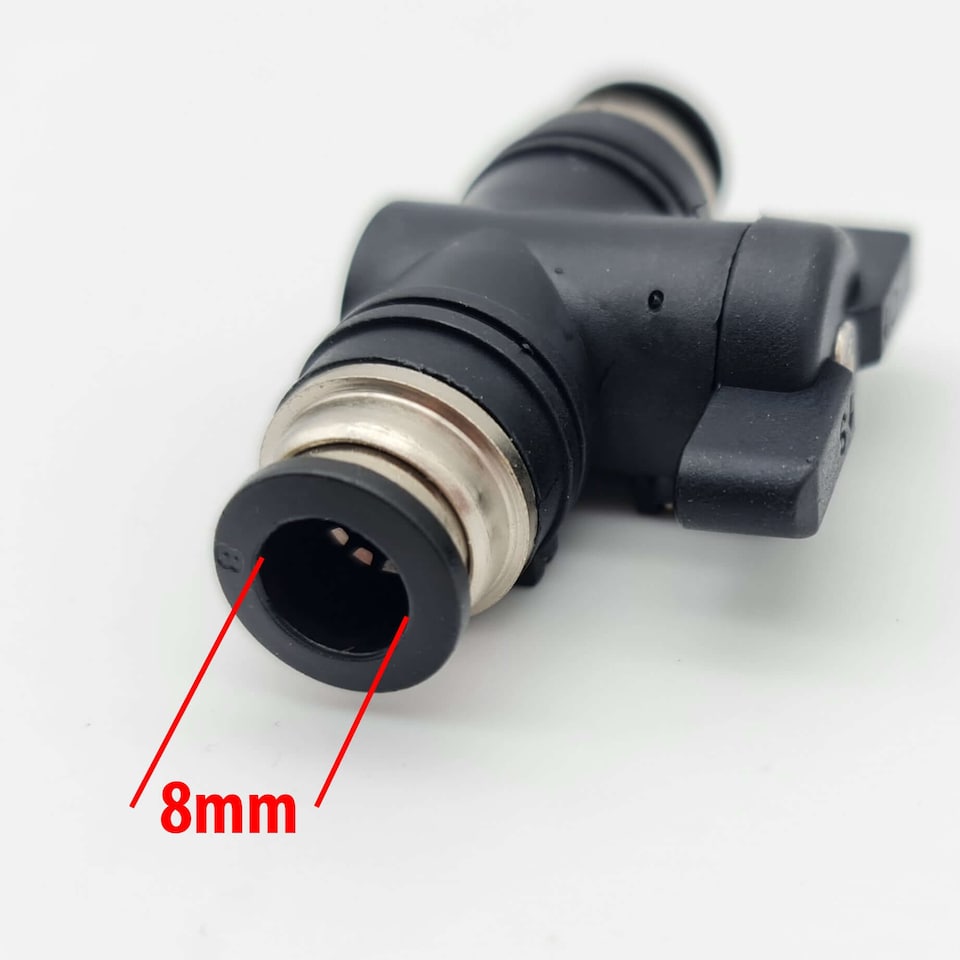 image 1 of 8mm Push-in Tap for Water Fed Brush Hose