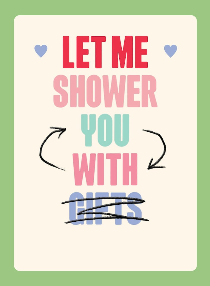 image 1 of Happy Valentine's You Old Git - Funny Crossed Out Valentine's Day Card