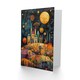image 2 of Hilltop City Stars Full Moon Colourful Folk Her Birthday Card