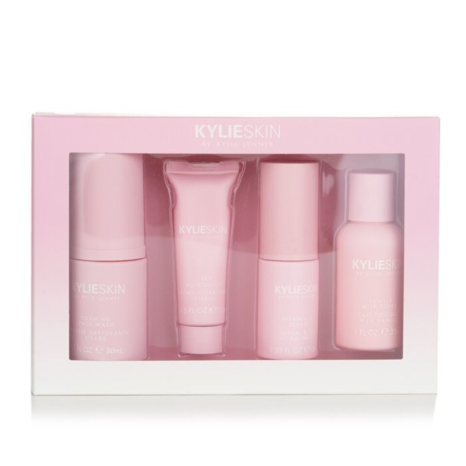 image 1 of Kylie Skin Face Wash Moisturiser Serum Toner Mini Set (Blemished Box)
