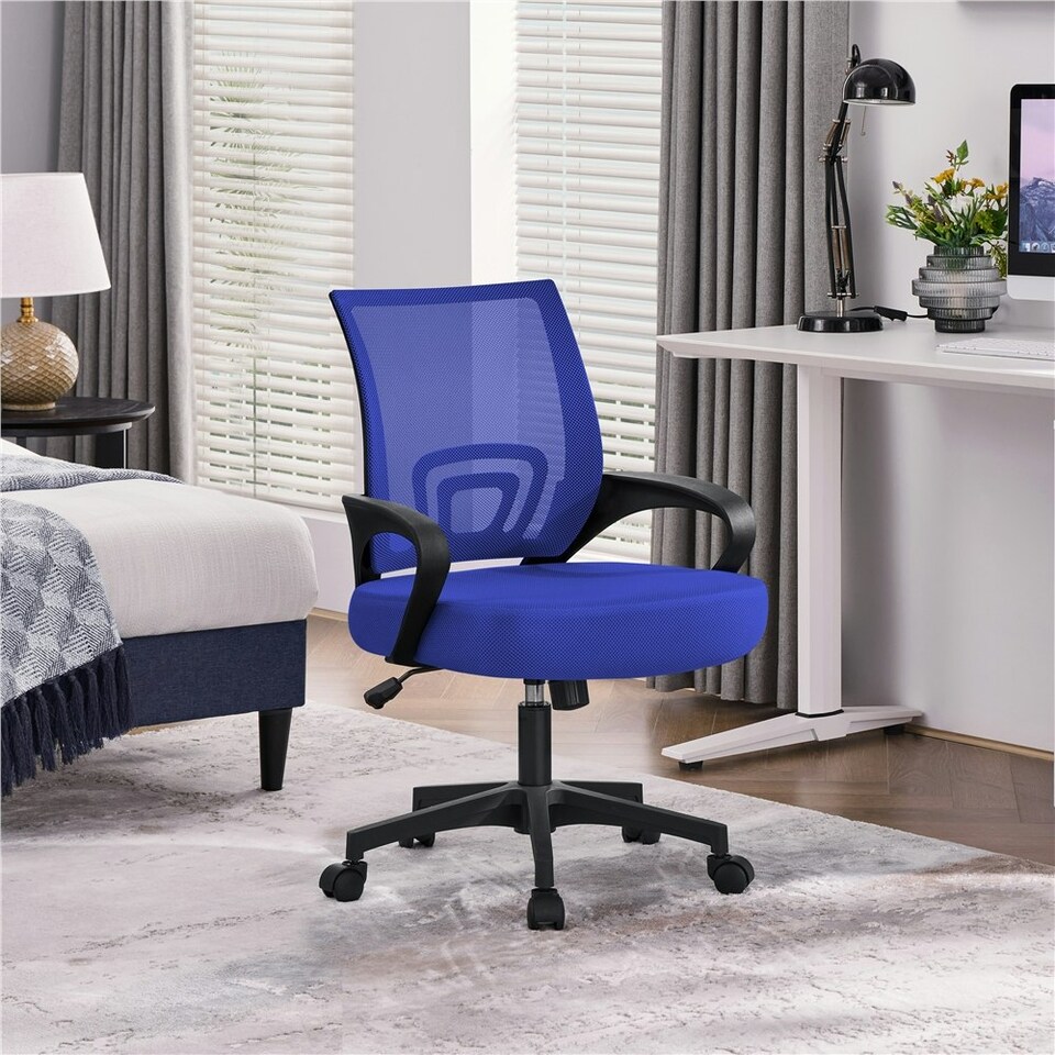 image 1 of Yaheetech Ergonomic Mesh Office Chair Mid-Back Height