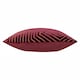 image 4 of Paoletti Evoke Cut Velvet Cushion | Red | Burgundy | 45 x 45cm | 1