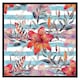 image 2 of Bouquet of watercolour tiger lilies (Picutre Frame) Brown | Oak | XL