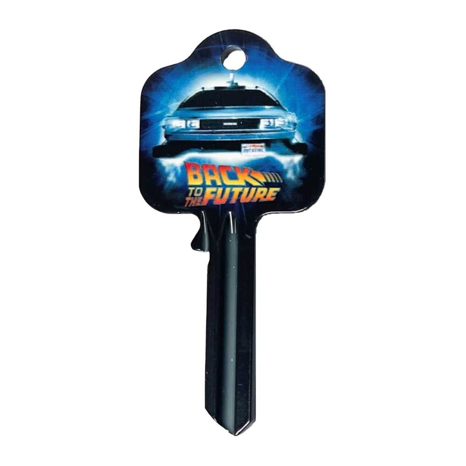 image 1 of Back To The Future Delorean Blank Key | Blue | Blue | One Size | 1