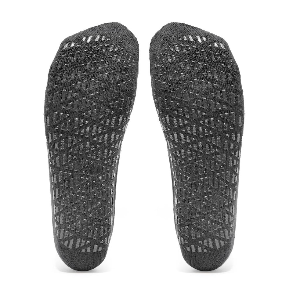 image 1 of Adidas Studio Yoga Socks — Silicone-Grip Full-Coverage Yoga and Pilates Socks. | Black | Black | M/L