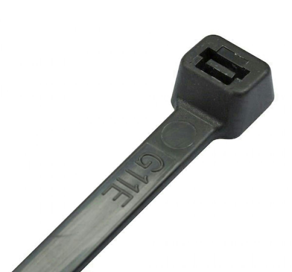 Pack of 100 Black UV & Heat Resistant Cable Ties