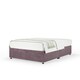 image 1 of Memory Maestro Memory Foam Mauve Naples Velvet Divan Set Super King