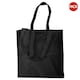 image 1 of Quadra Canvas Classic Shopper Bag - 19 Litres (Pack of 2) - Black - One Size Black