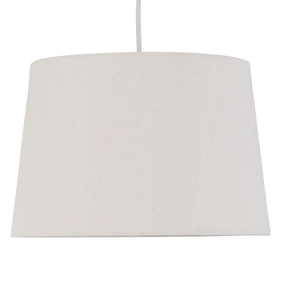 image 1 of Zoey - Natural Linen Easy Fit Pendant or Lamp Shade | Brown | Medium | 1
