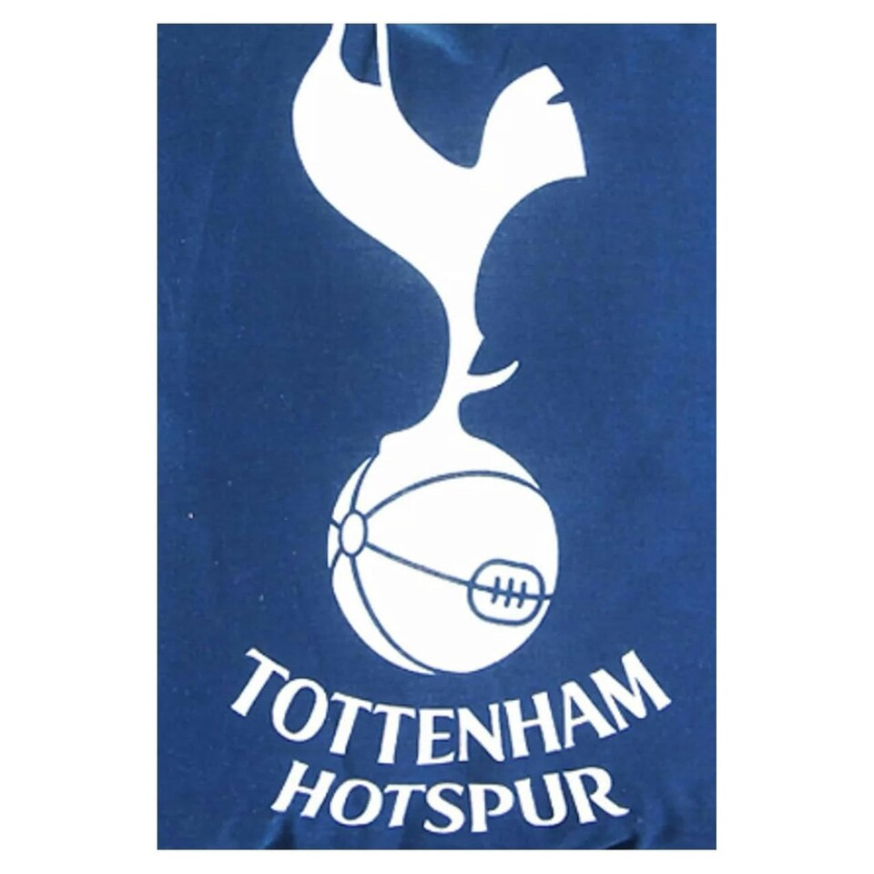 image 1 of Tottenham Hotspur FC Official Crest Design Cushion - Navy/White - One Size