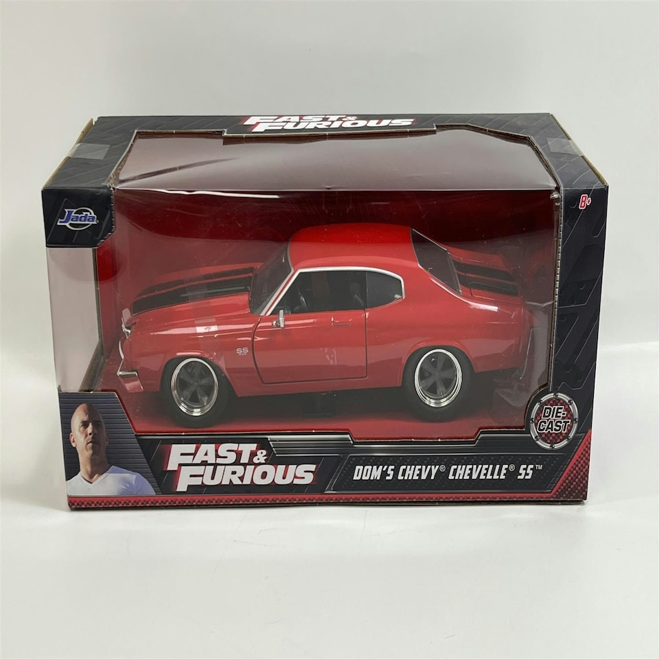 image 1 of Fast and Furious Doms Chevy Chevelle SS Red 1:24 Scale Jada 97193