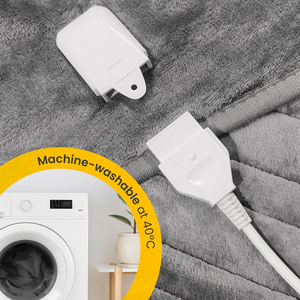 image 1 of Cosi Home Heated Blanket - Grey