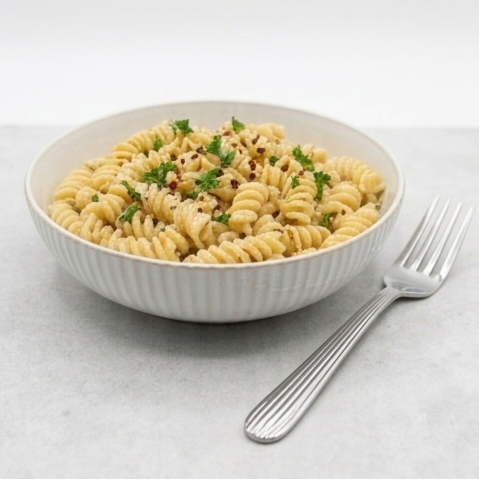 image 1 of Reactive Cream Glaze Dinnerware Pasta Bowl 4pc Set 21.5cm