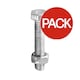image 1 of Securfix Zinc Plated Hex Bolts (Pack of 25) - Silver - 25mm x 6mm