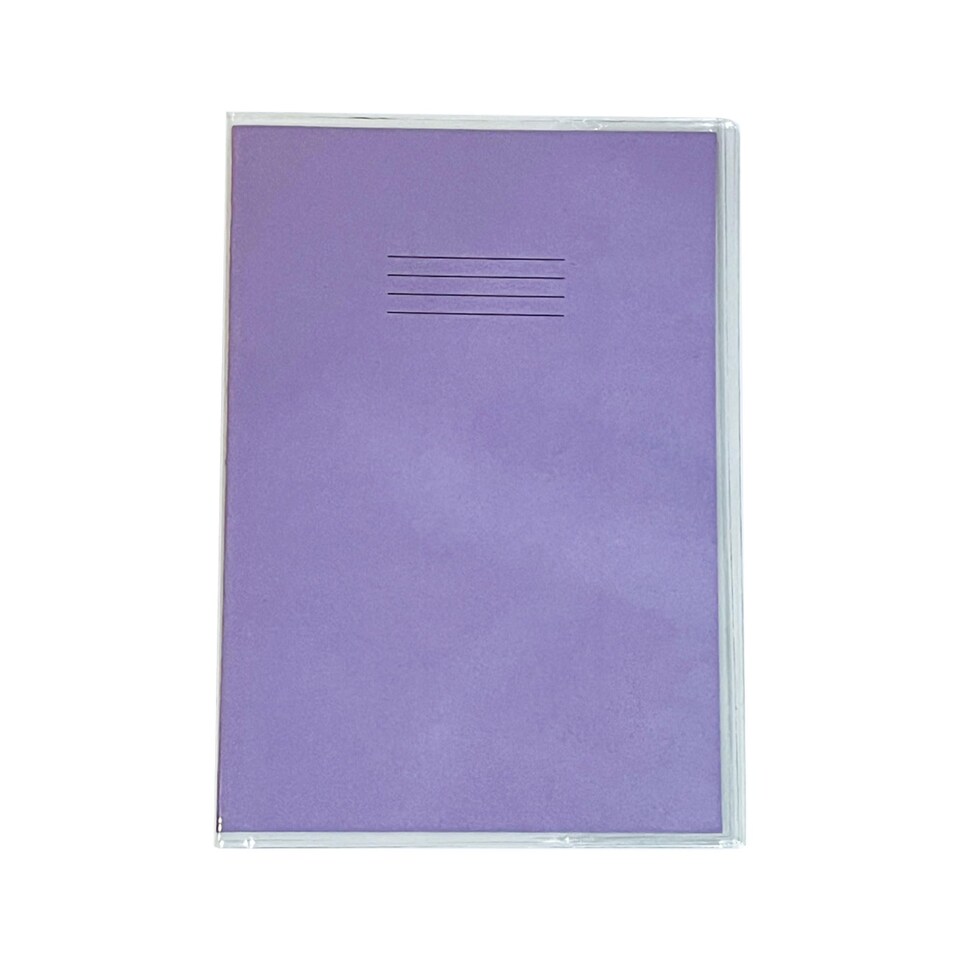 image 1 of Rhino Plastic Protective Sleeves Exercise Book Covers Clear A4 50 Pack