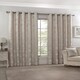 image 4 of English Garden Lined Eyelet Jacquard Curtains 116cm x 183cm Cream | Cream | Cream
