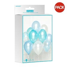 Amscan Latex Balloons (Pack of 10) - Blue/White - One Size